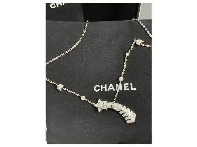 Chanel Collana Cometa in Platino con Diamanti Argento - vista 9