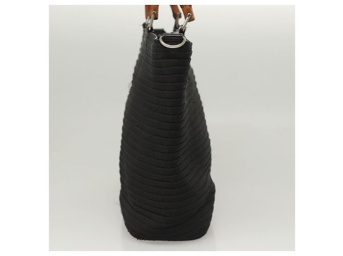 Gucci Bamboo Canvas large Nero - vista 3