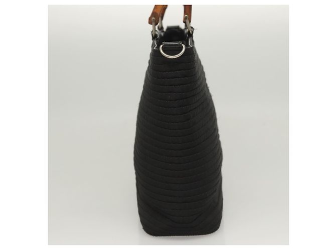 Gucci Bamboo Canvas large Nero - vista 4
