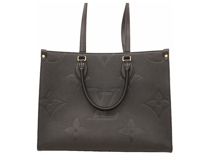 Borsa tote OnTheGo MM in Monogram Empreinte Louis Vuitton Nero - vista 11