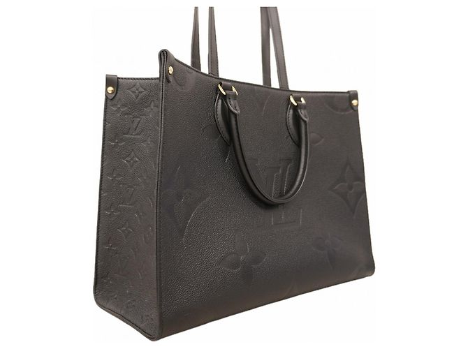 Borsa tote OnTheGo MM in Monogram Empreinte Louis Vuitton Nero - vista 2