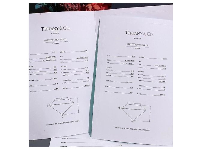 Orecchini Tiffany & Co Soleste diamanti gialli taglio quadrato 0,7 ct Argento - vista 2