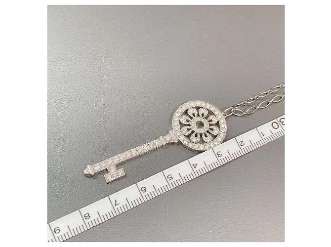 Portachiavi Tiffany & Co Girasole Diamanti Platino Argento - vista 3