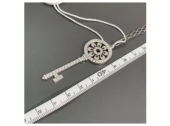 Collana Tiffany & Co Tiffany Sunflower in platino e diamanti Argento - vista 6