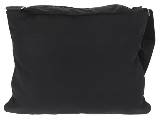 Sac Messager Prada Tessuto Large avec Poche Avant Noir - vue 2