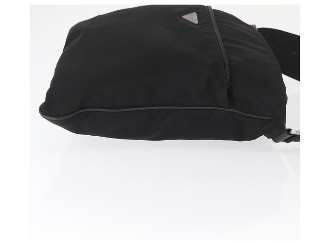 Sac Messager Prada Tessuto Large avec Poche Avant Noir - vue 3