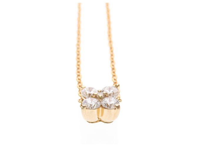 Autre Marque Ponte Vecchio 18K Roségold Diamant Anhänger Halskette Golden - Ansicht 5