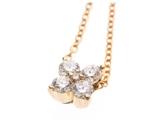 Autre Marque Ponte Vecchio 18K Roségold Diamant Anhänger Halskette Golden - Ansicht 7