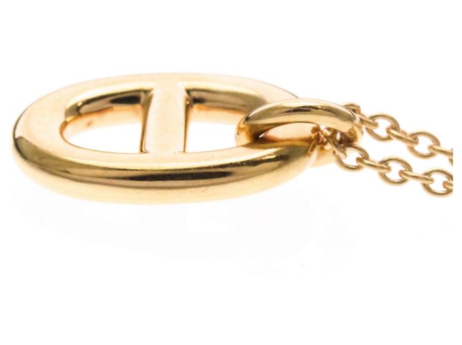 Hermès Collana Pendente Chaine d'Ancre in Oro Rosa Hermes D'oro - vista 3