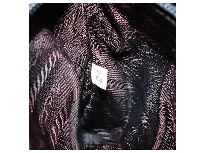 PRADA Borsa a mano in pelle nera e oro Auth bs34475 Nero D'oro - vista 12