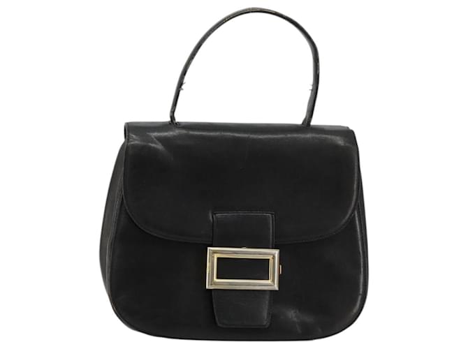 PRADA Borsa a mano in pelle nera e oro Auth bs34475 Nero D'oro - vista 13