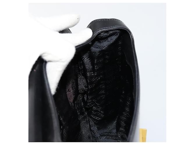 PRADA Borsa a mano in pelle nera e oro Auth bs34475 Nero D'oro - vista 21