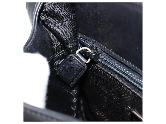 PRADA Borsa a mano in pelle nera e oro Auth bs34475 Nero D'oro - vista 23