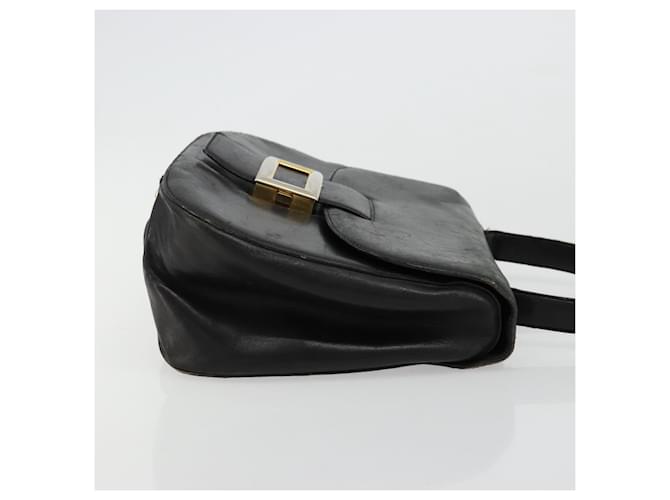 PRADA Borsa a mano in pelle nera e oro Auth bs34475 Nero D'oro - vista 3
