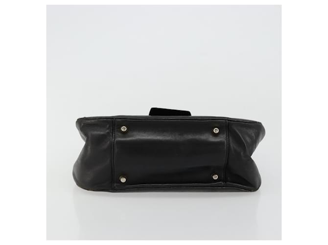 PRADA Borsa a mano in pelle nera e oro Auth bs34475 Nero D'oro - vista 5