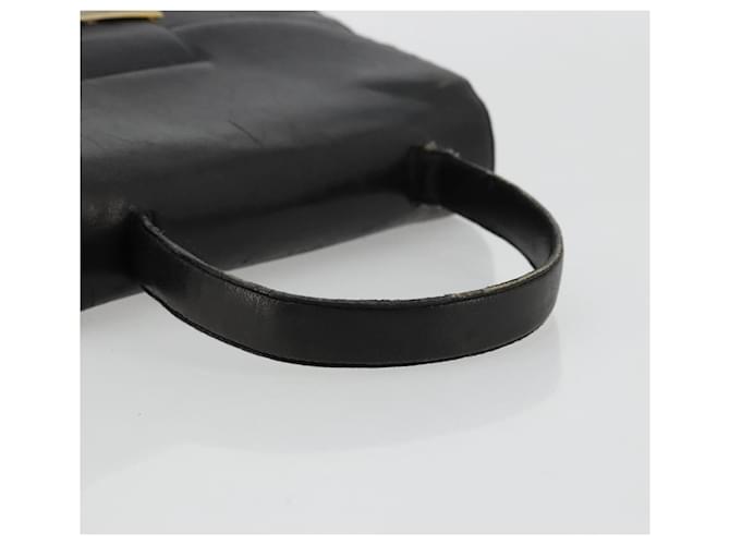 PRADA Borsa a mano in pelle nera e oro Auth bs34475 Nero D'oro - vista 7
