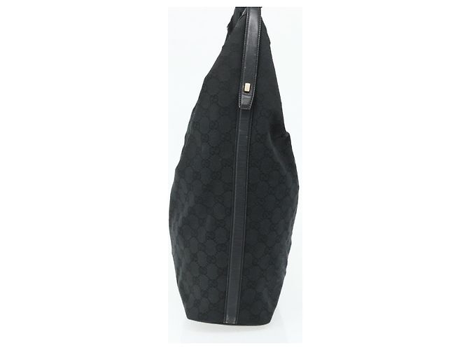 Borsa a Spalla GG Canvas Gucci Nero Oro 001 4287 Auth ep14135 D'oro - vista 4