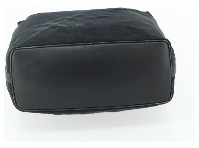 Borsa a Spalla GG Canvas Gucci Nero Oro 001 4287 Auth ep14135 D'oro - vista 9