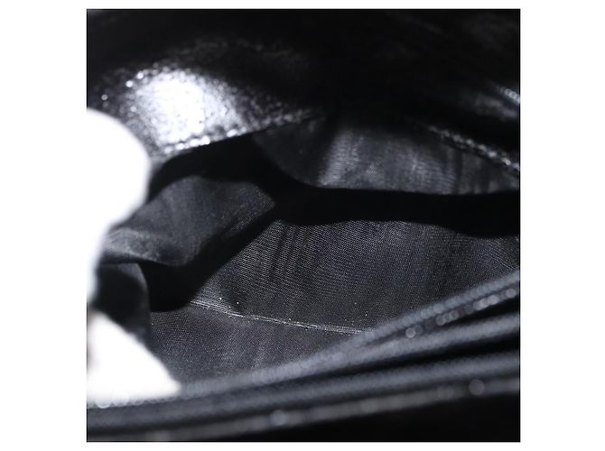 Borsa a Mano GUCCI Bamboo Camoscio Nero Oro 002 0260 Auth ep14225 D'oro - vista 19