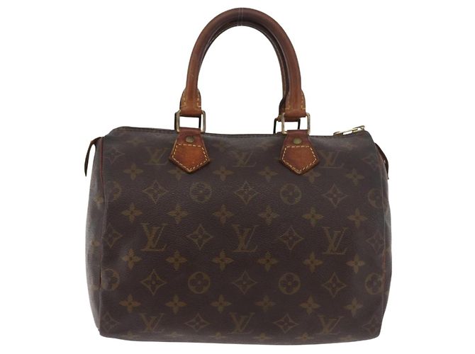 LOUIS VUITTON Borsa a Mano Monogram Speedy 25 M41528 Auth LV bs34665 Monogramma - vista 13