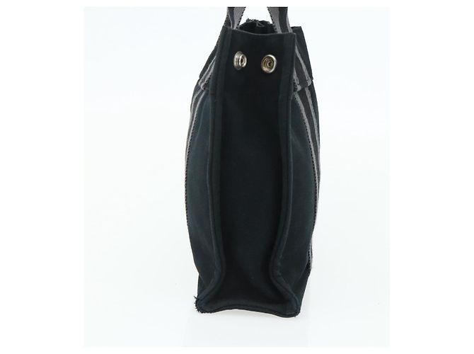 Hermès HERMES Bolso de Mano Burberry Nova Check de Lona 2 Piezas Beige Negro Auth BA12351 - vista 10