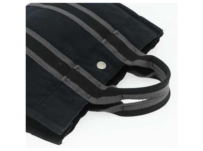 Hermès HERMES Bolso de Mano Burberry Nova Check de Lona 2 Piezas Beige Negro Auth BA12351 - vista 11