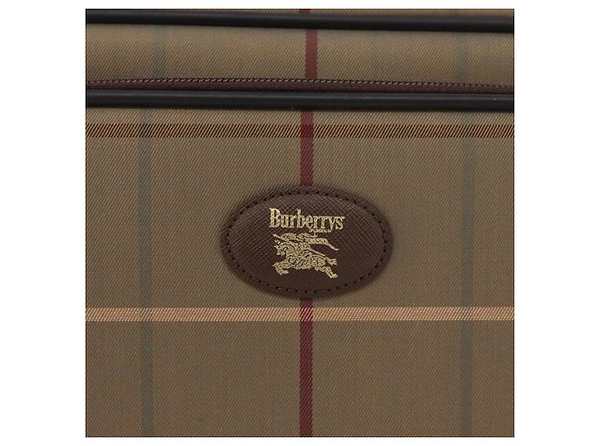 Borsa a Spalla Burberrys Nova Check in Tela Beige Oro Auth ep14427A D'oro - vista 17