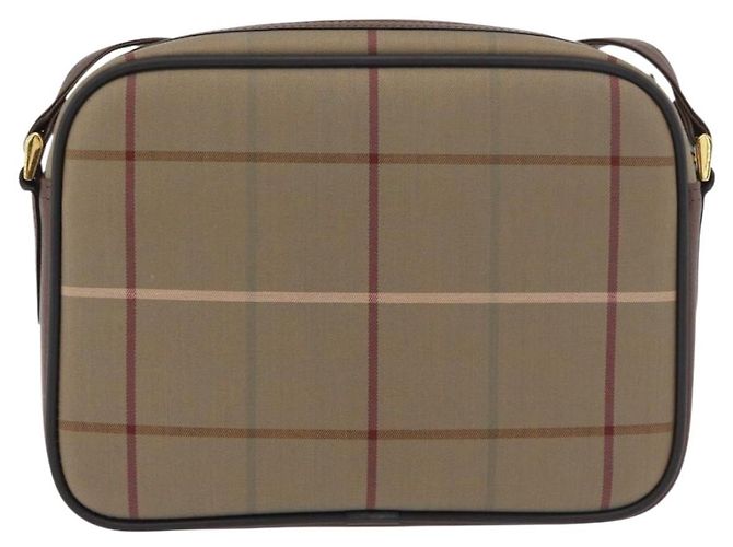 Borsa a Spalla Burberrys Nova Check in Tela Beige Oro Auth ep14427A D'oro - vista 2