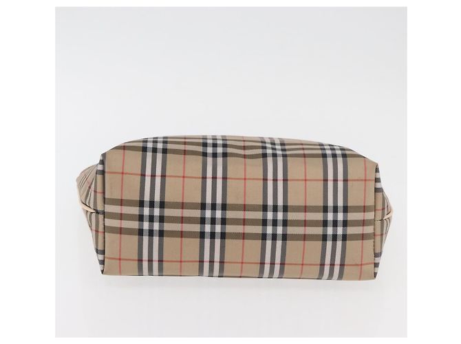 Burberry Nova Check Handtasche aus Nylon Beige Silber Authentisch ep14441A - Ansicht 5