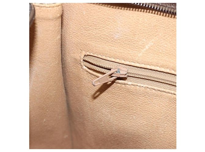 GUCCI GG Supreme Clutch Bag PVC Beige Oro 97 01 036 Auth 176652 D'oro - vista 18