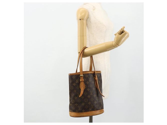 LOUIS VUITTON Borsa a Spalla Monogram Bucket PM M42238 LV Auth ep14017 Monogramma - vista 22