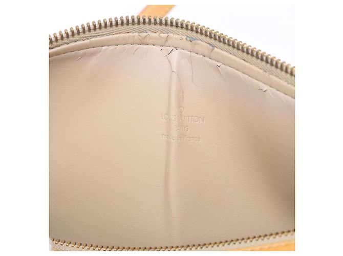 LOUIS VUITTON Borsa a Mano Monogram Vernis Bedford Beige M91006 LV Auth 176879 - vista 10