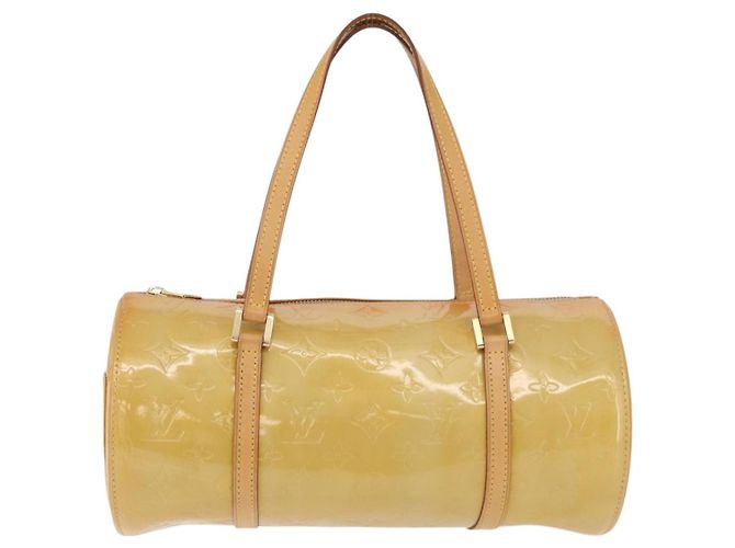 LOUIS VUITTON Borsa a Mano Monogram Vernis Bedford Beige M91006 LV Auth 176879 - vista 13