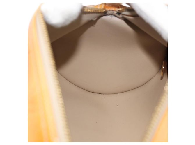 LOUIS VUITTON Borsa a Mano Monogram Vernis Bedford Beige M91006 LV Auth 176879 - vista 19