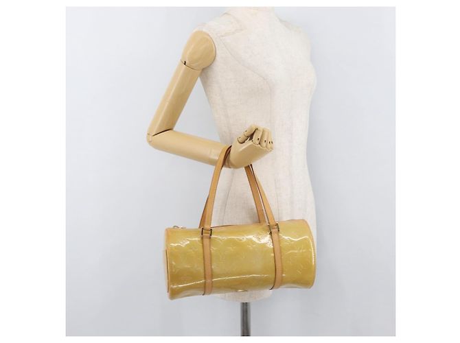 LOUIS VUITTON Borsa a Mano Monogram Vernis Bedford Beige M91006 LV Auth 176879 - vista 20