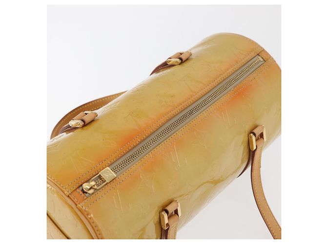 LOUIS VUITTON Borsa a Mano Monogram Vernis Bedford Beige M91006 LV Auth 176879 - vista 6