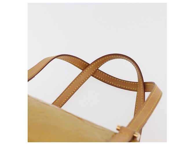 LOUIS VUITTON Borsa a Mano Monogram Vernis Bedford Beige M91006 LV Auth 176879 - vista 8