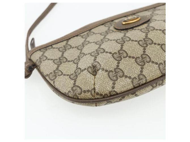 Gucci Borsa a Spalla GG Supreme PVC Beige Oro 904 02 020 Auth ep14105 D'oro - vista 11