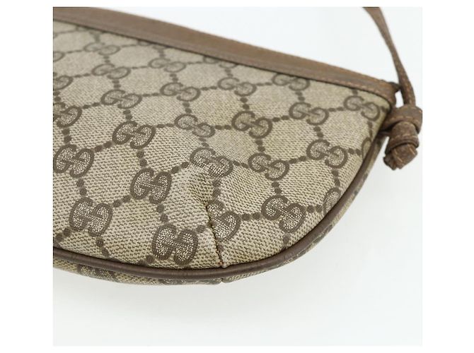 Gucci Borsa a Spalla GG Supreme PVC Beige Oro 904 02 020 Auth ep14105 D'oro - vista 12