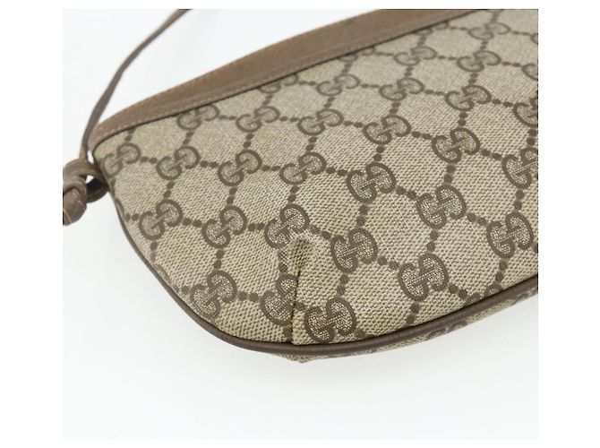 Gucci Borsa a Spalla GG Supreme PVC Beige Oro 904 02 020 Auth ep14105 D'oro - vista 13