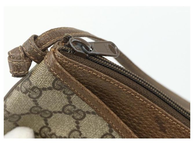 Gucci Borsa a Spalla GG Supreme PVC Beige Oro 904 02 020 Auth ep14105 D'oro - vista 14