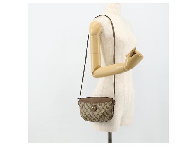 Gucci Borsa a Spalla GG Supreme PVC Beige Oro 904 02 020 Auth ep14105 D'oro - vista 21