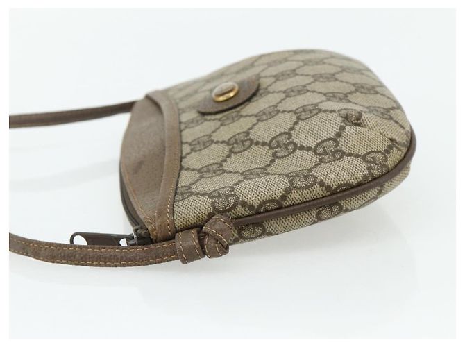 Gucci Borsa a Spalla GG Supreme PVC Beige Oro 904 02 020 Auth ep14105 D'oro - vista 4