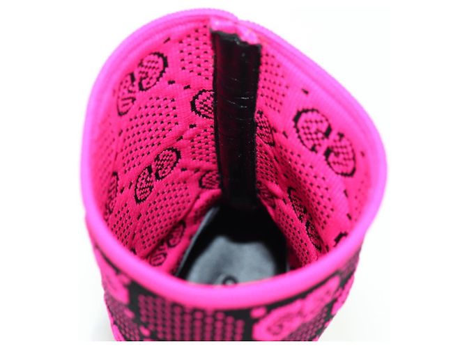 Botas GG Canvas GUCCI 34 Rosa Auth 176875M - vista 15