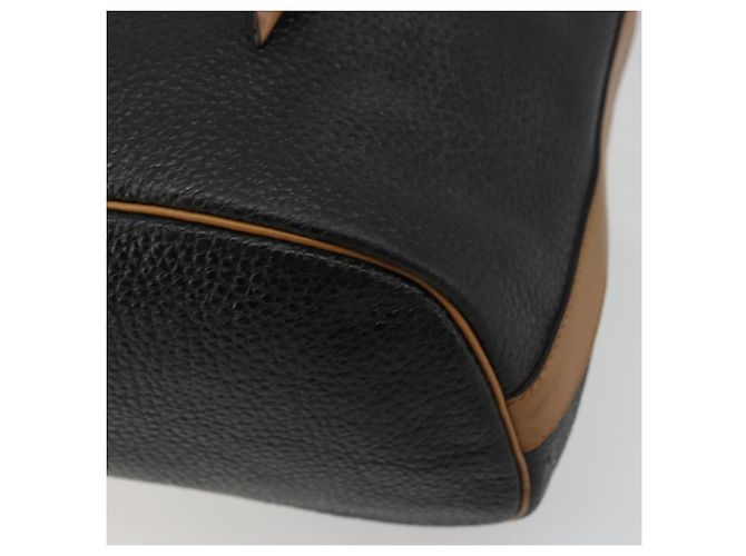 Borsa a Spalla Christian Dior in Pelle Nera Oro Auth bs34533 Nero D'oro - vista 10