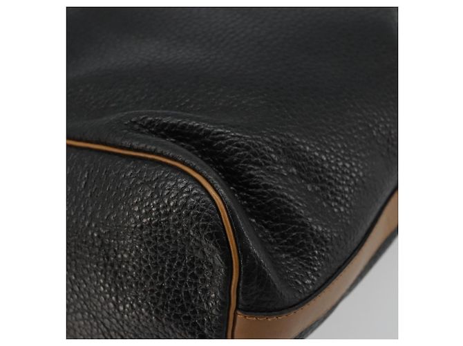 Borsa a Spalla Christian Dior in Pelle Nera Oro Auth bs34533 Nero D'oro - vista 12