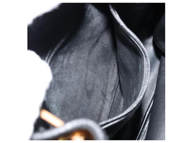 Borsa a Spalla Christian Dior in Pelle Nera Oro Auth bs34533 Nero D'oro - vista 21