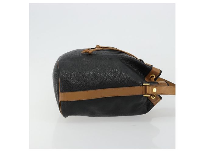Borsa a Spalla Christian Dior in Pelle Nera Oro Auth bs34533 Nero D'oro - vista 4