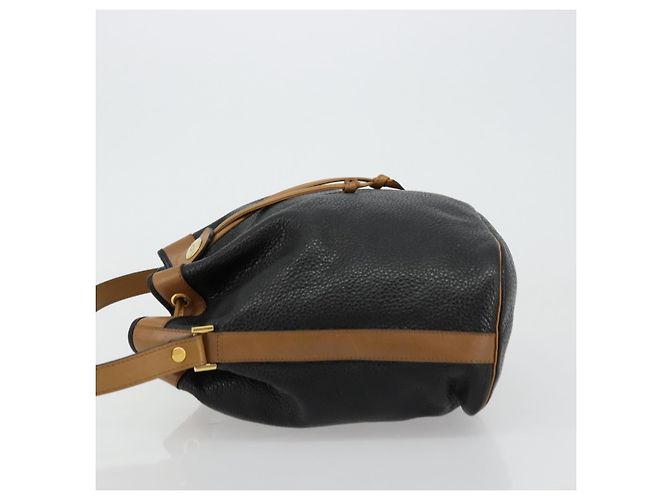 Borsa a Spalla Christian Dior in Pelle Nera Oro Auth bs34533 Nero D'oro - vista 5