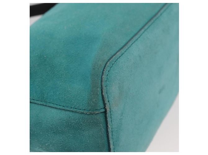 BALLY Borsa a mano in suede 2 vie Azzurro chiaro Oro Auth 177158A D'oro Blu chiaro - vista 10